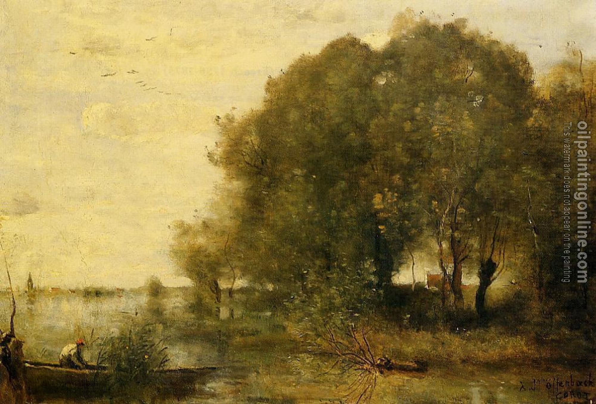 Corot, Jean-Baptiste-Camille - Wooded Peninsula